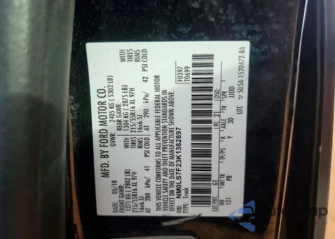 2019 Ford Transit Connect Xlt z USA, uszkodzony, nr VIN NM0LS7F23K1382897